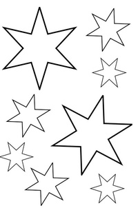 Sterne Ausmalbilder